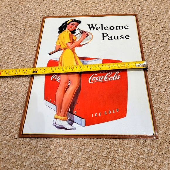 Vintage Coca-Cola tin sign - Picture 8 of 9